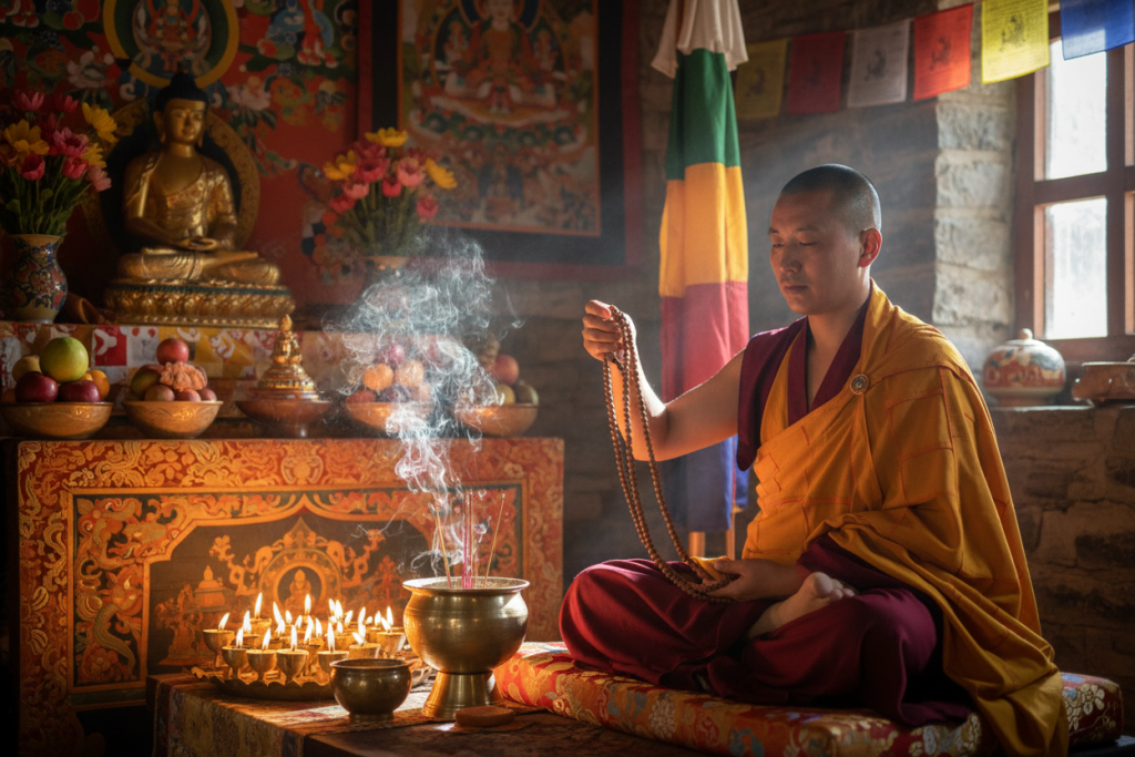 5 Losar Blessing Rituals: How to Consecrate Your 108 Mala 1 losar mala consecration ritual overview
