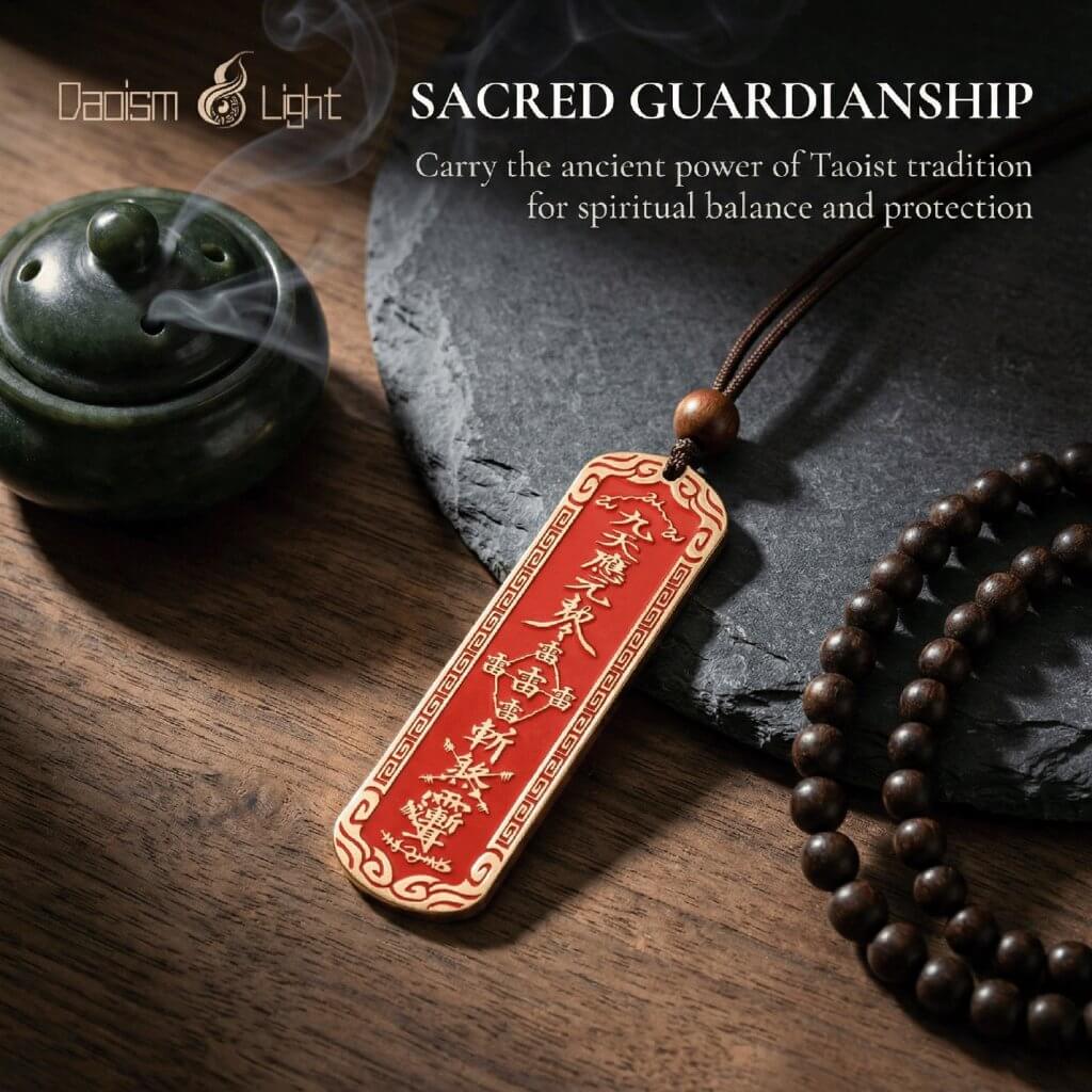 Vermilion Copper Lei Zu Pendant