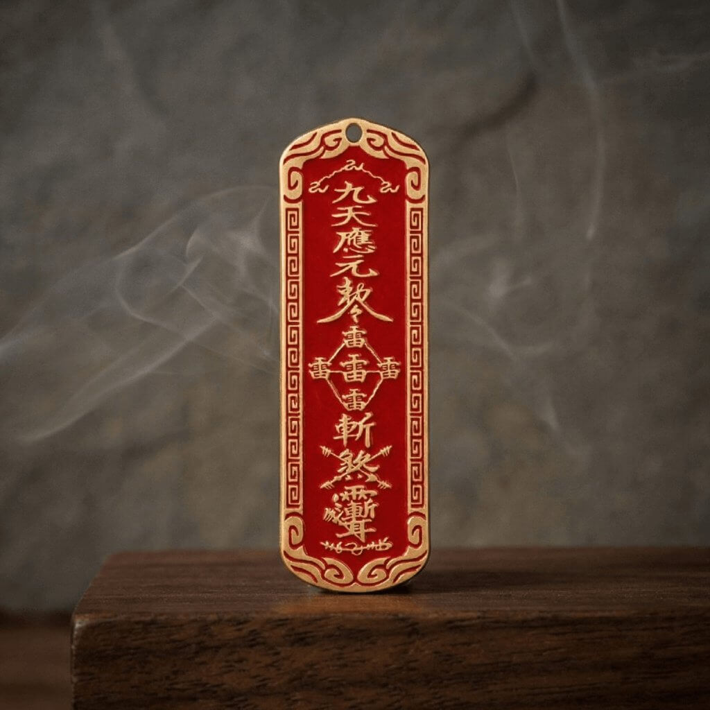 Vermilion Copper Lei Zu Pendant