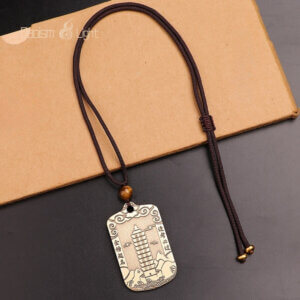 Solid brass Wen Chang Pagoda pendant for focus and progress