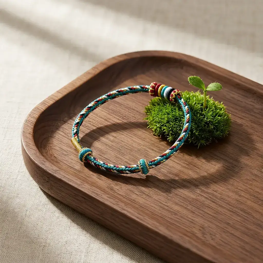Five color Wu Xing bracelet for everyday wear