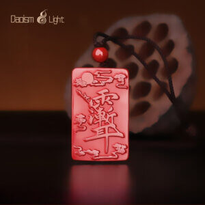 Daoist cinnabar pendant necklace for symbolic protection and daily wear