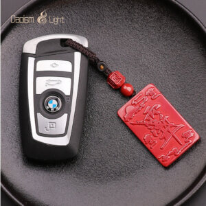 Daoist cinnabar pendant necklace for symbolic protection and daily wear