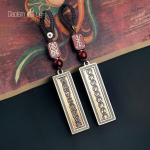 Solid brass Kuji Kiri pendant with nine sacred mudras