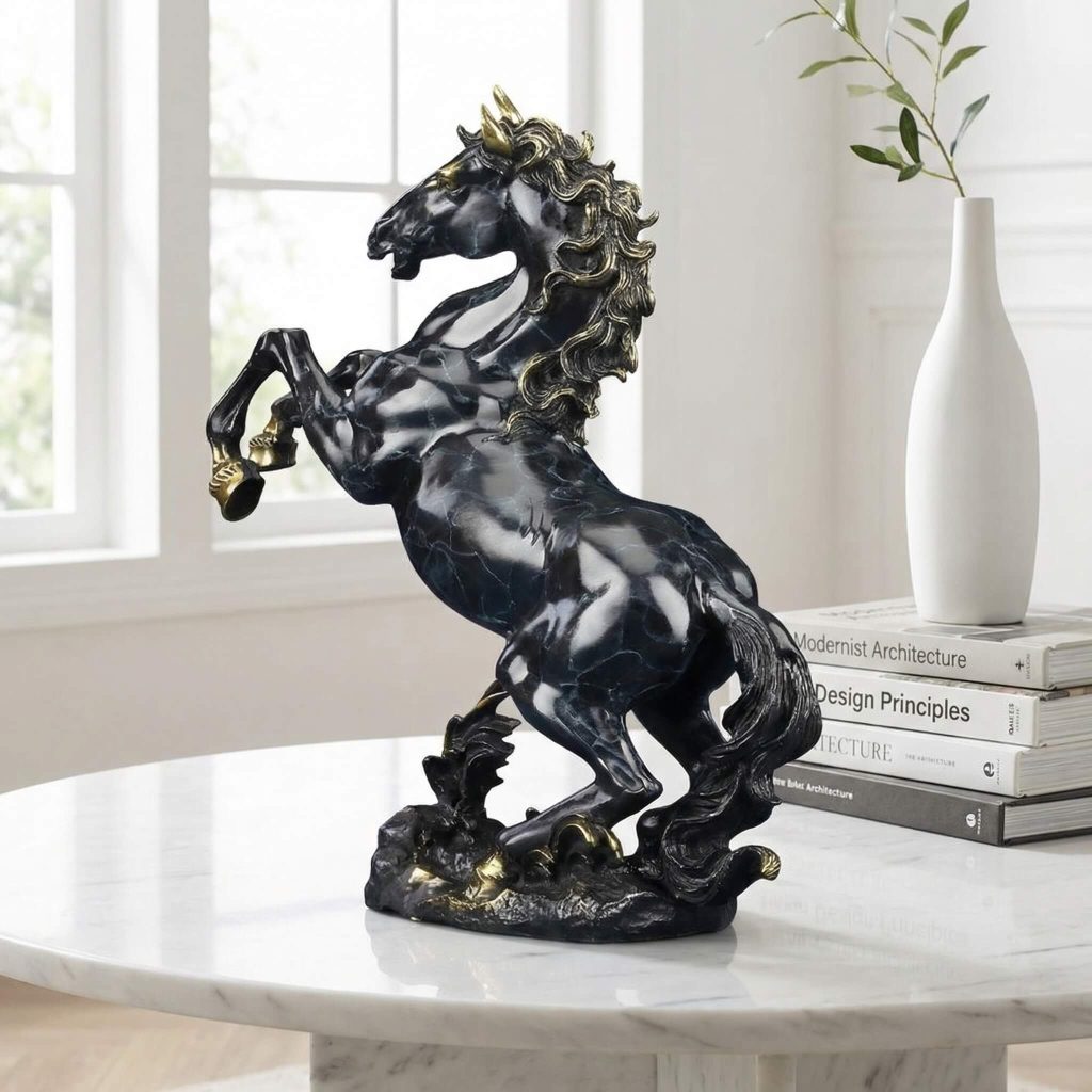 feng shui horse statue for office success