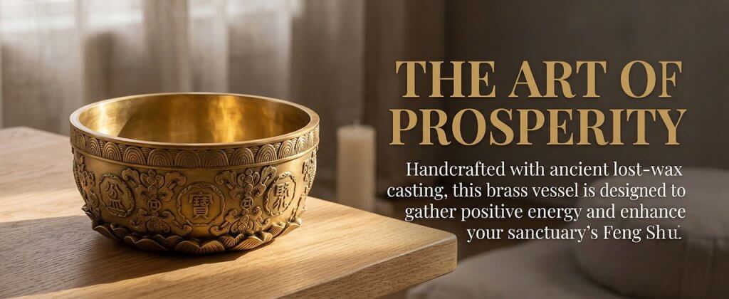 feng shui copper wealth bowl treasure bowl for prosperity