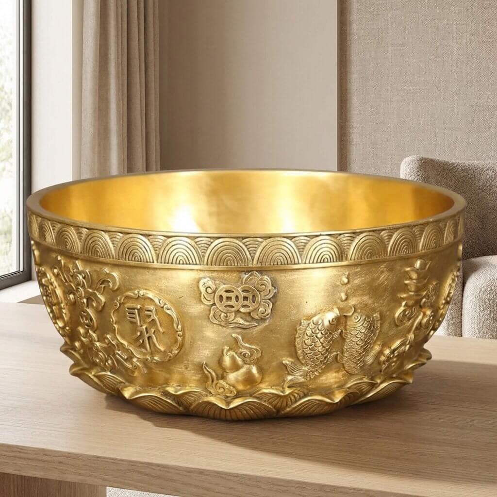 feng shui copper wealth bowl treasure bowl for prosperity