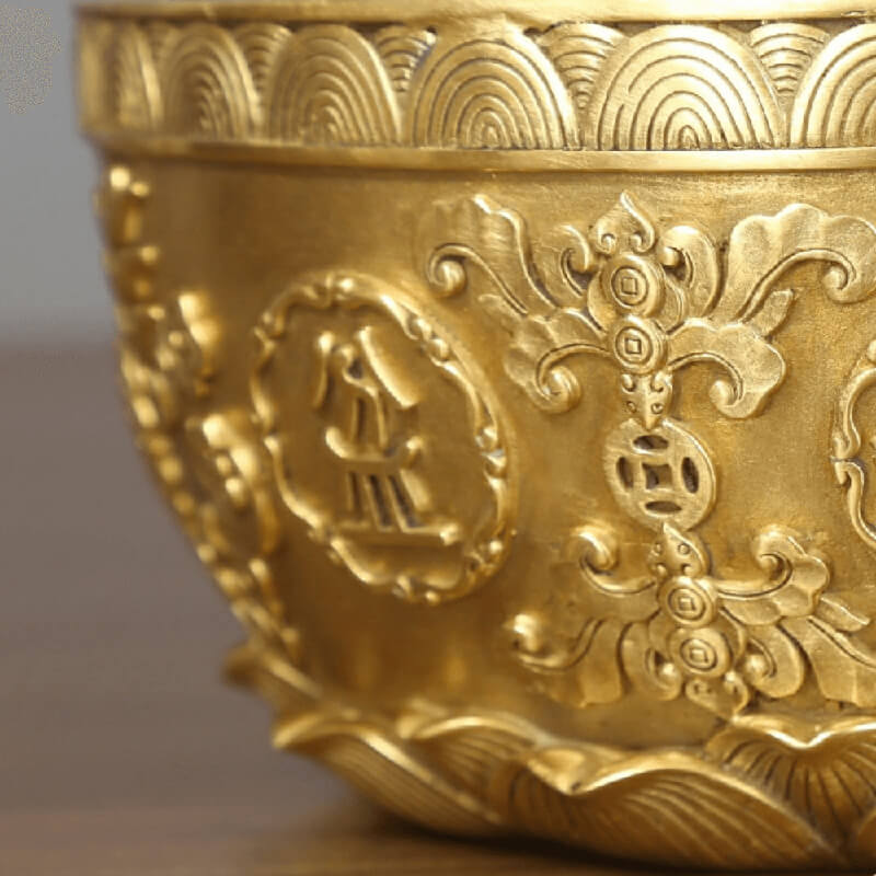 feng shui copper wealth bowl treasure bowl for prosperity