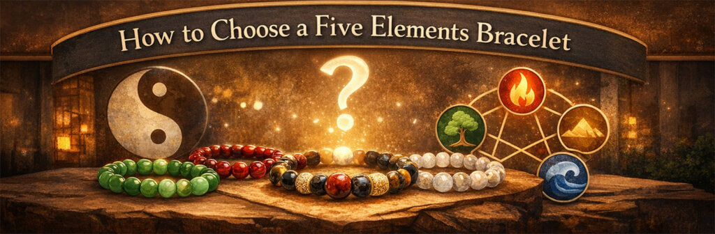 How to Choose a Five Elements Bracelet | Meaning, Crystals & Free Bazi Guide 1 How to choose a Five Elements bracelet with Wood Fire Earth Metal Water symbolism