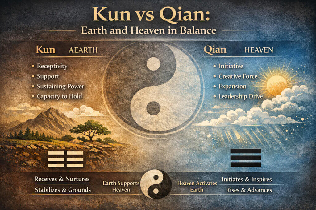 Kun Trigram Meaning Explained symbol of Earth receptivity and grounded strength in Daoism