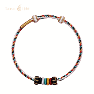 Five Elements braided wrist cord in five colors for Bazi balance