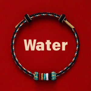 Five Elements braided wrist cord in five colors for Bazi balance