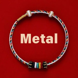 Five Elements braided wrist cord in five colors for Bazi balance