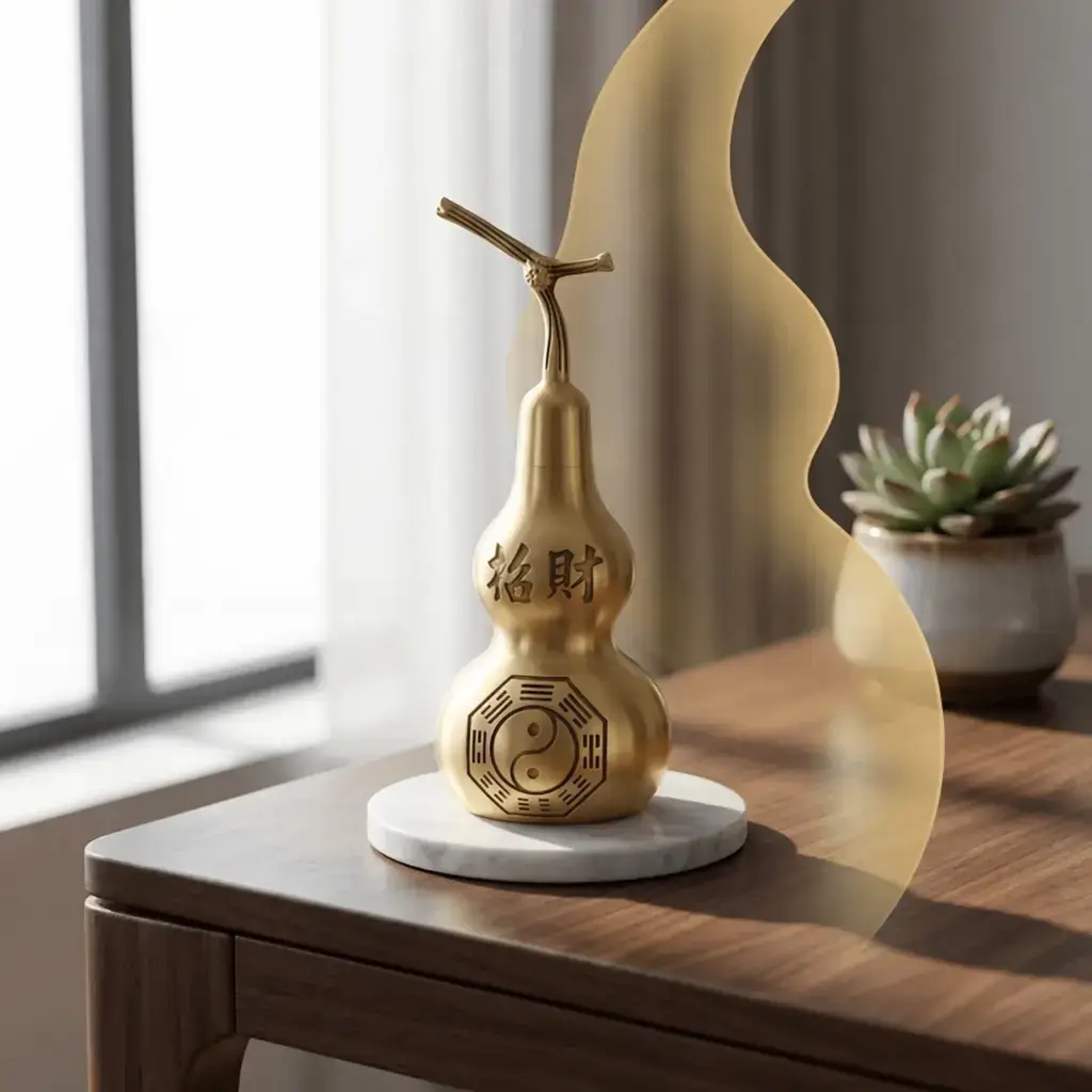 traditional chinese brass gourd decor