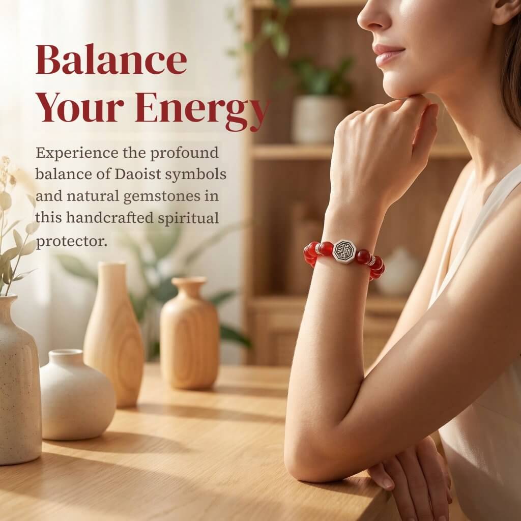 daoist zi wei hui silver bracelet