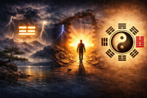 Zhen Trigram Meaning Explained symbol with the Thunder Trigram ☳ in Daoist Bagua philosophy