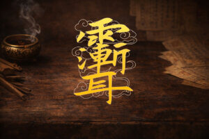 Zi Wei Hui Meaning in Daoist Symbolism shown through the traditional Daoist sacred symbol commonly described as Yu Jian Er