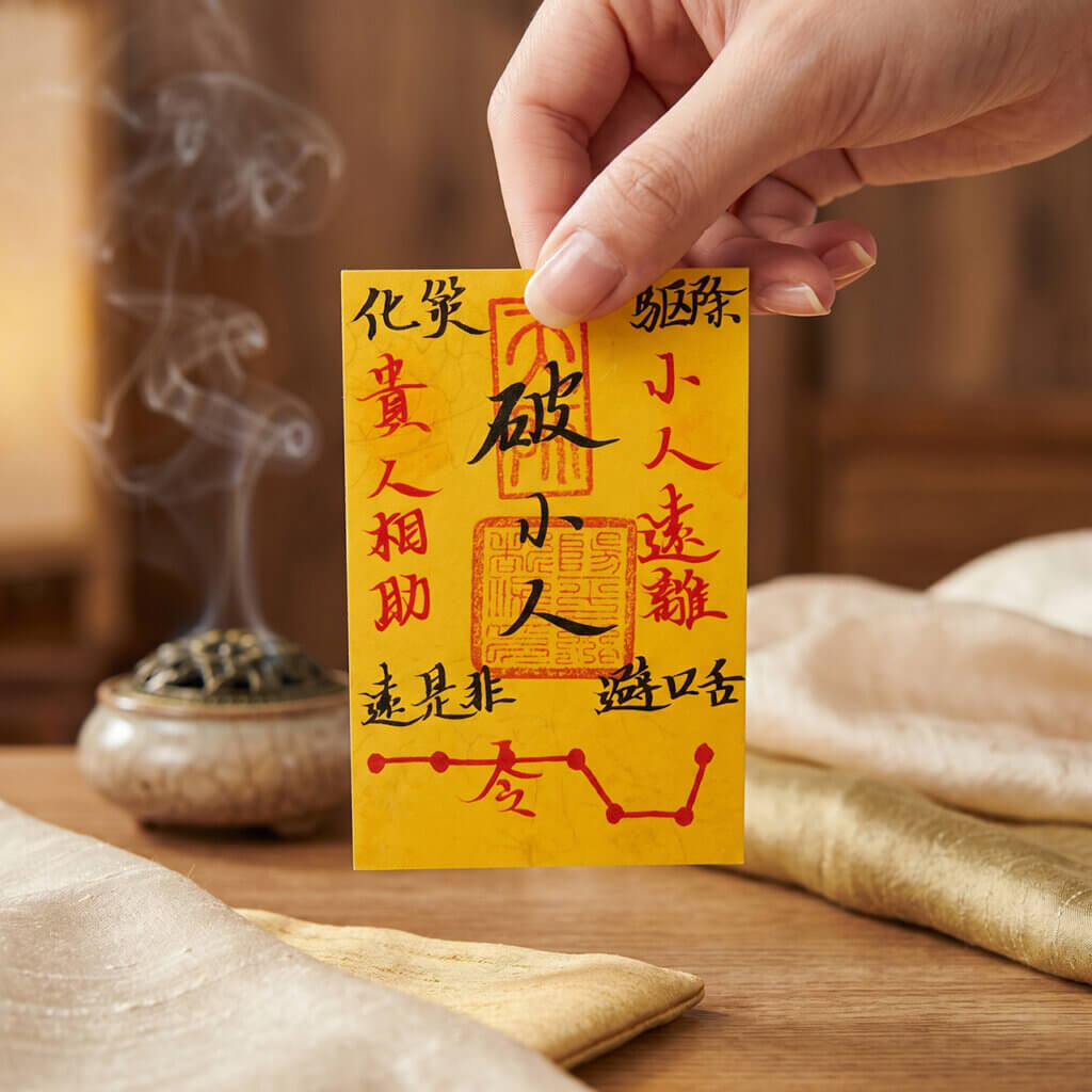 handwritten anti-gossip talisman from Longhu Mountain