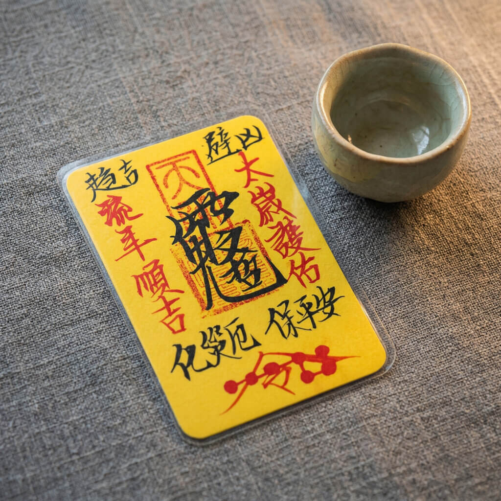 Tai Sui blessing fu talisman for bag phone case or car