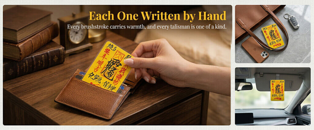 Tai Sui blessing fu talisman for bag phone case or car