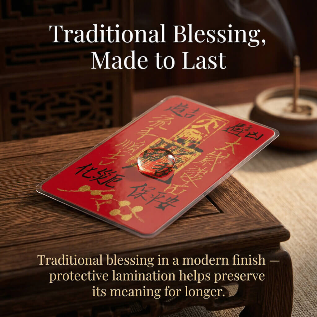 Tai Sui blessing fu talisman for bag phone case or car