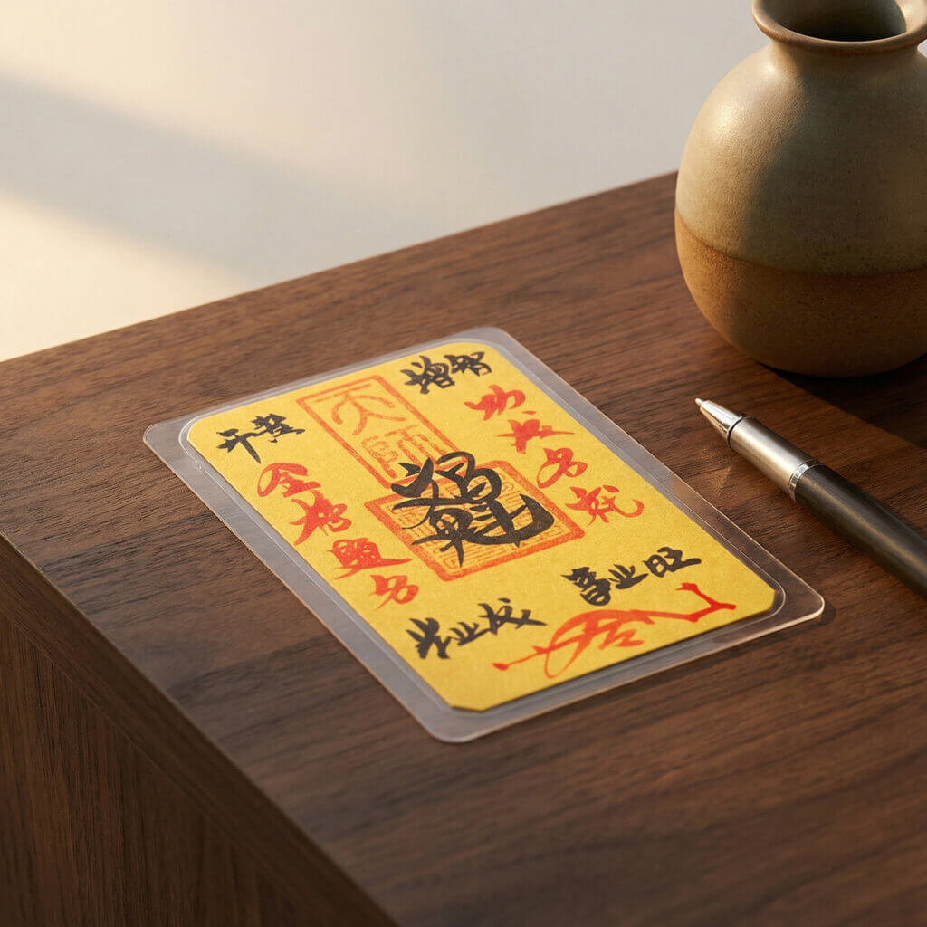 Wenchang fu talisman for book notebook or bag