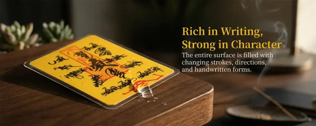Handwritten Bai Shun card presented as a Chinese cultural gift