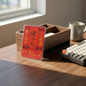 anti-gossip fu talisman for bag phone case or desk