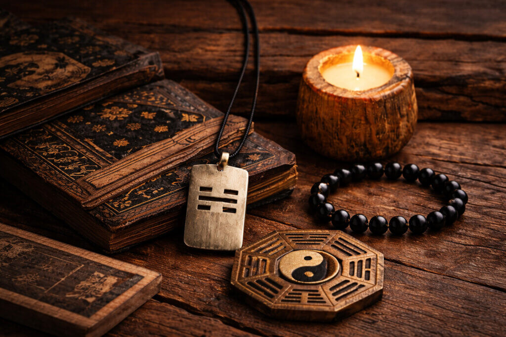 Kan Trigram Meaning Explained symbol ☵ representing water, risk awareness, depth, and inner steadiness in Daoist philosophy