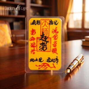 handwritten auspicious beginnings talisman from Longhu Mountain