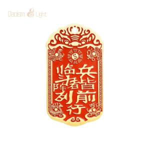 Zi Wei Hui pendant in solid brass and brass with cinnabar