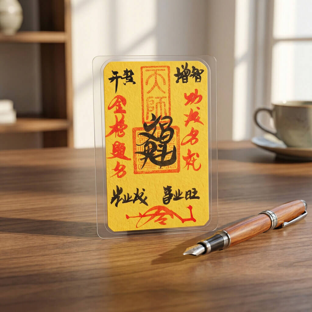 Wenchang fu talisman for book notebook or bag