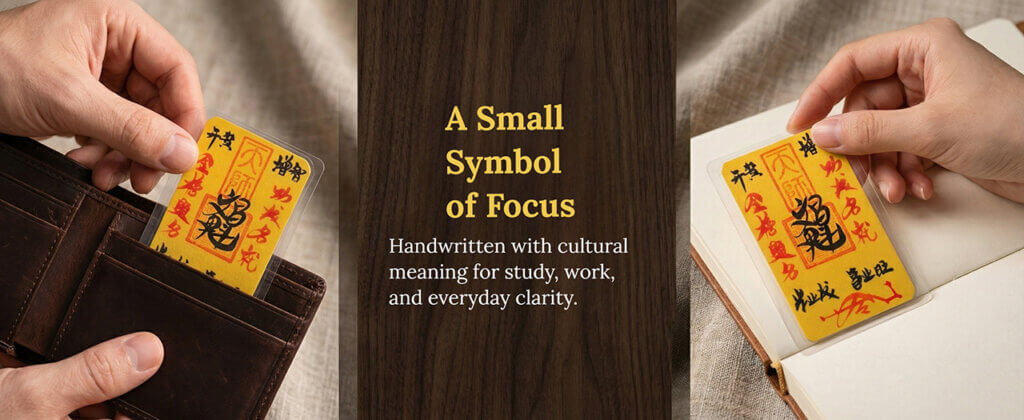 Wenchang fu talisman for book notebook or bag
