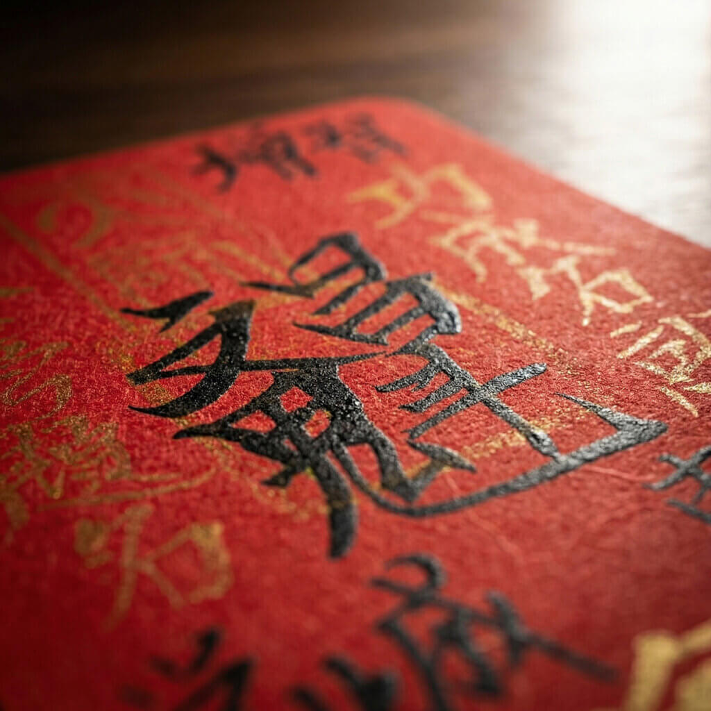 Wenchang fu talisman for book notebook or bag