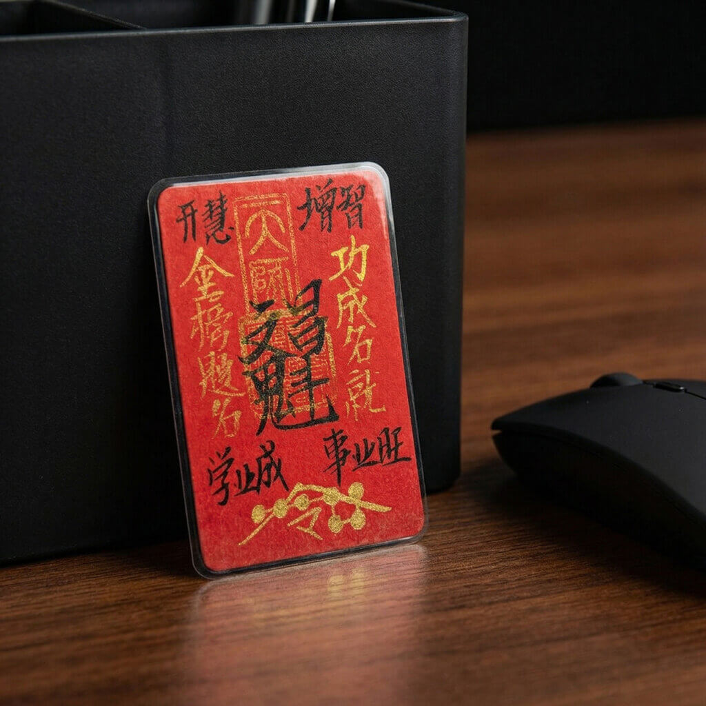 Wenchang fu talisman for book notebook or bag
