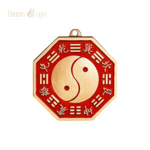 Daoism Light Brass Five Elements Taiji Bagua Mirror-Style Charm 26 Daoism Light brass Five Elements Taiji Bagua mirror-style charm