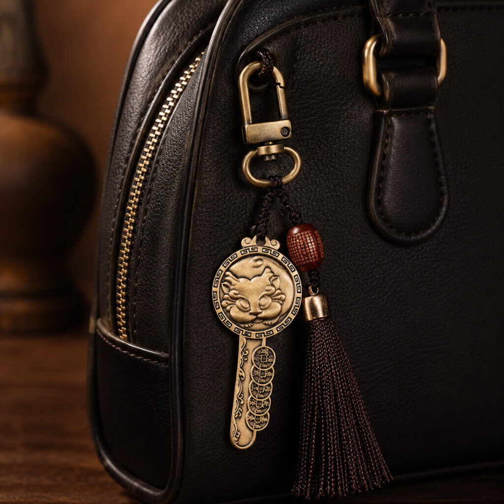 Pixiu keychain charm for car keys and bags