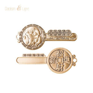 Daoism Light Brass Pixiu Key Pendant and Keychain Charm 19 Daoism Light brass Pixiu key pendant and charm collection