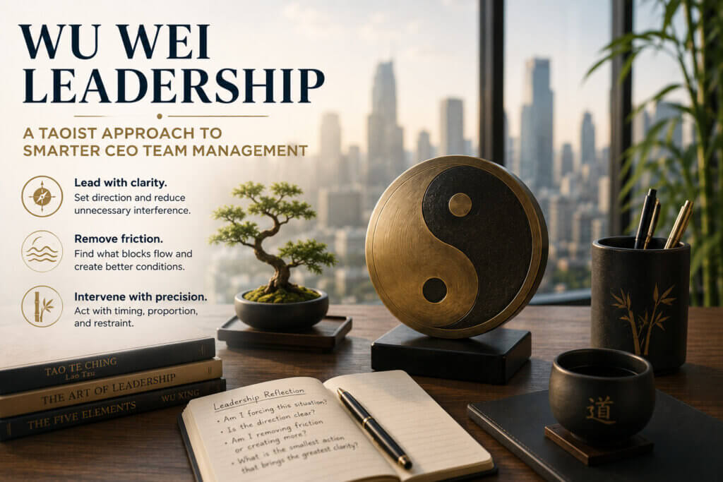 Wu Wei Leadership for CEOs: Taoist Non-Forcing for Better Team Management 1 Wu Wei Leadership for CEOs inspired by Taoist philosophy and modern team management