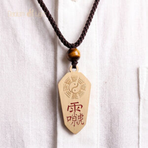 Bagua Thunder Deity Talisman Brass Keychain Pendant