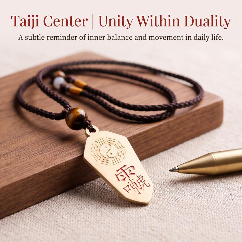 Bagua Thunder Deity Talisman Brass Keychain Pendant