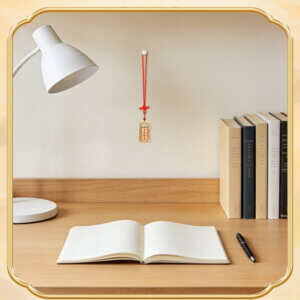 Solid brass academic achievement hanging ornament for study room decor