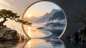 Taiji meaning illustrated through changing relationships between movement, stillness, activity, and rest